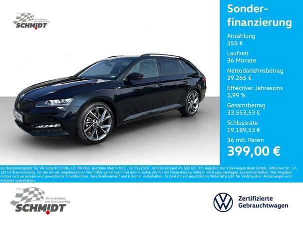 Skoda Superb Combi 2.0 TDI DSG Sportline 140 kW image number 5