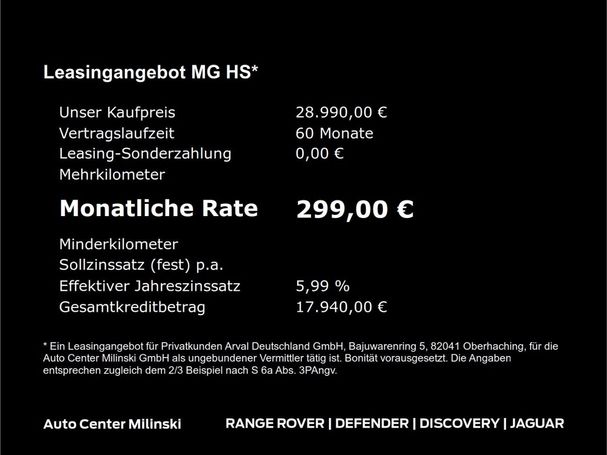 MG HS 1.5T GDI Comfort 125 kW image number 10