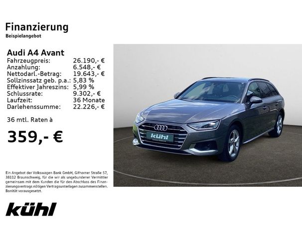 Audi A4 2.0 TDI S tronic Avant Advanced 150 kW image number 4