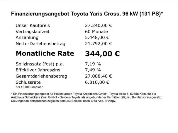 Toyota Yaris Cross Team 96 kW image number 8