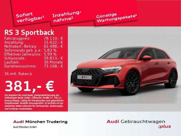 Audi RS3 S tronic Sportback 294 kW image number 1