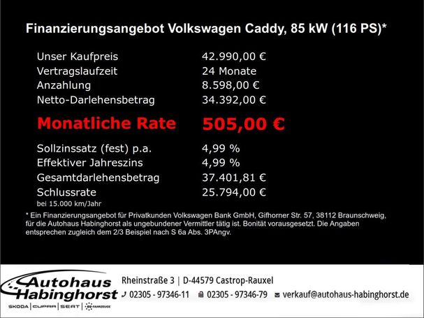 Volkswagen Caddy Maxi 1.5 TSI DSG 85 kW image number 4