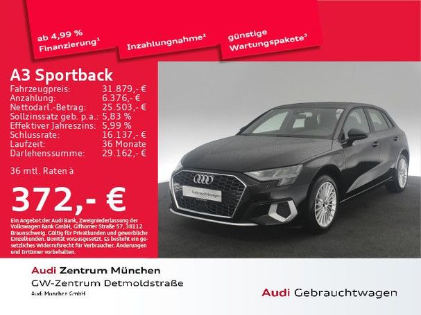 Audi A3 40 TFSIe S tronic Sportback Advanced 150 kW image number 5