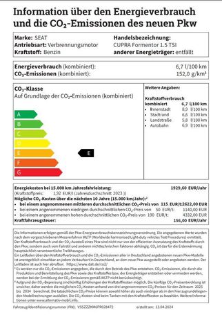 Cupra Formentor 1.5 TSI DSG 110 kW image number 5