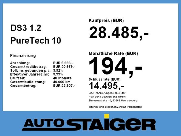 DS Automobiles 3 DS PureTech De 96 kW image number 5