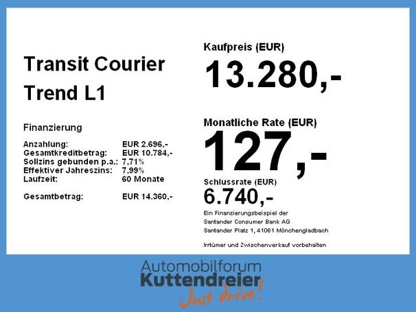 Ford Transit Courier Trend 55 kW image number 3