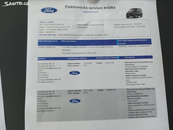 Ford Tourneo Connect 1.5 EcoBlue 88 kW image number 4