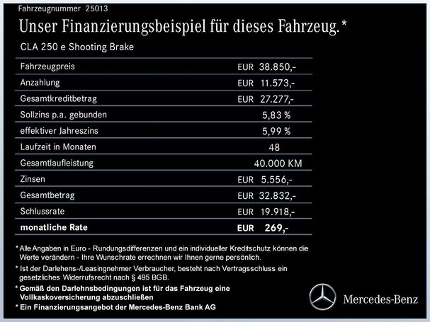 Mercedes-Benz CLA 250 Shooting Brake e 160 kW image number 10