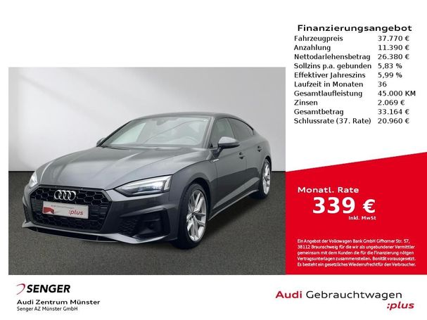 Audi A5 35 TFSI S tronic S-line Sportback 110 kW image number 1