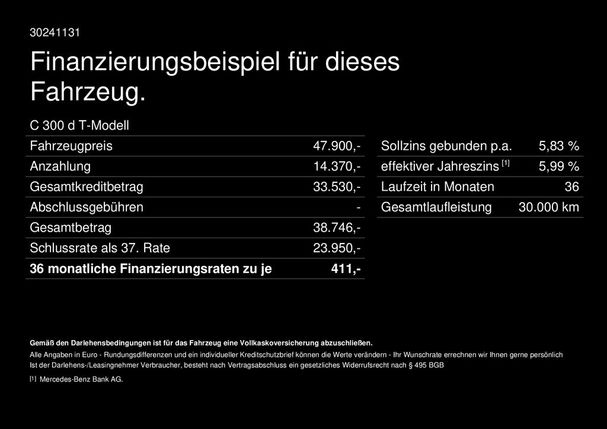 Mercedes-Benz C 300 d T 195 kW image number 32