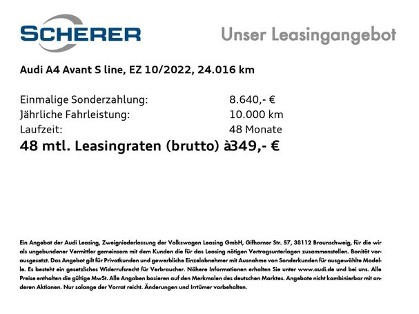 Audi A4 35 TDI S-line 120 kW image number 5