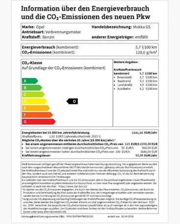 Opel Mokka GS 100 kW image number 42