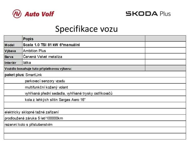 Skoda Scala 1.0 TSI Ambition 81 kW image number 5