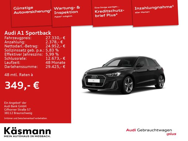 Audi A1 25 TFSI S-line 70 kW image number 4