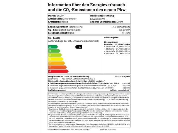 Skoda Enyaq RS 82 kWh 220 kW image number 23