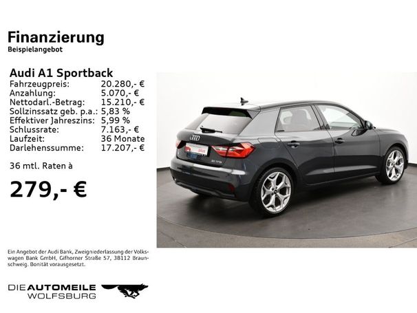 Audi A1 30 TFSI Sportback Advanced 81 kW image number 4