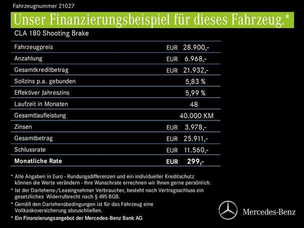 Mercedes-Benz CLA 180 Shooting Brake 100 kW image number 26