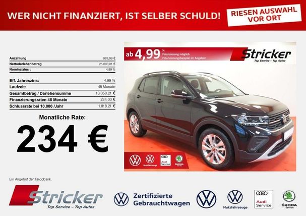 Volkswagen T-Cross 1.0 TSI Life 85 kW image number 5