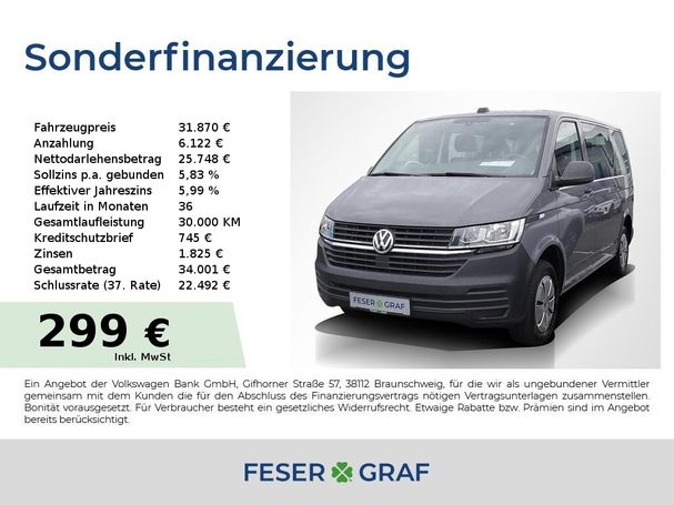 Volkswagen T6 Kombi 2.0 TDI BMT 81 kW image number 5