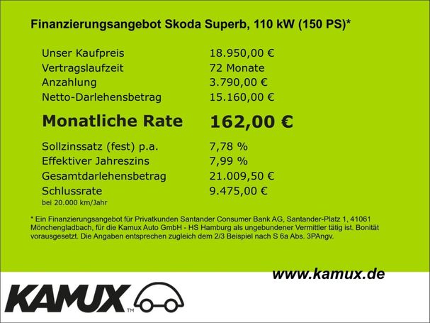 Skoda Superb Combi 2.0 TDI 110 kW image number 2