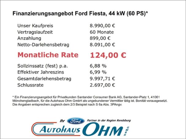 Ford Fiesta 1.25 Trend 44 kW image number 4