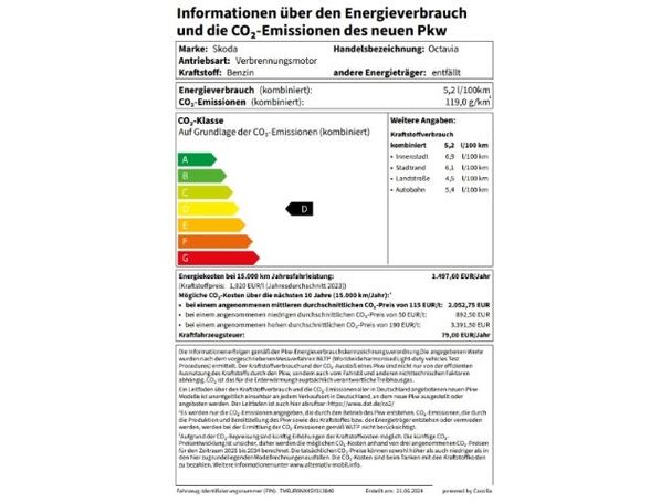 Skoda Octavia Combi 1.5 TSI 110 kW image number 25