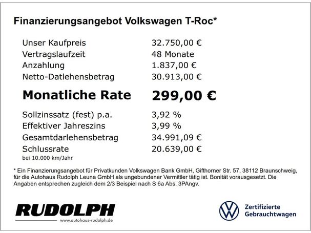 Volkswagen T-Roc Cabriolet 1.5 TSI DSG 110 kW image number 6