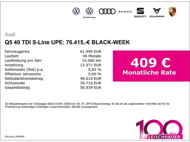 Audi Q5 40 TDI S-line 150 kW image number 4