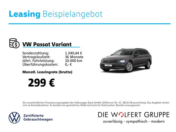 Volkswagen Passat Variant 1.5 TSI Business DSG 110 kW image number 3