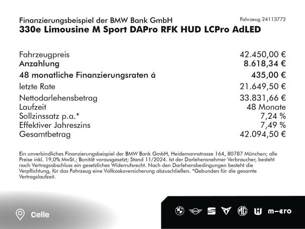 BMW 330 e M xDrive 215 kW image number 5