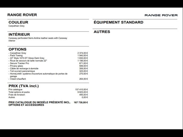 Land Rover Range Rover P460e SE 338 kW image number 8