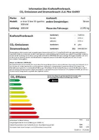 Audi e-tron 55 quattro S-line 300 kW image number 22