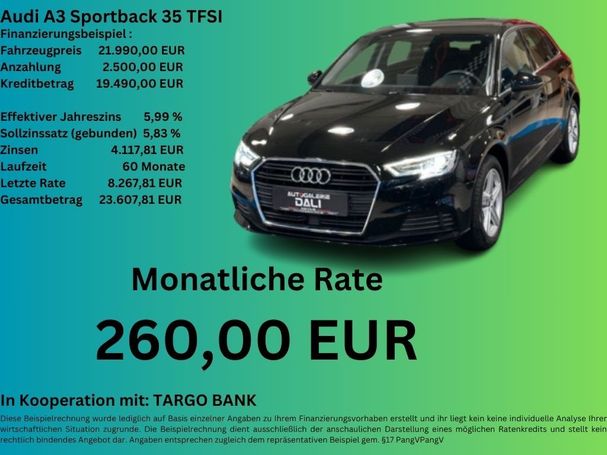 Audi A3 35 TFSI Sportback 110 kW image number 2