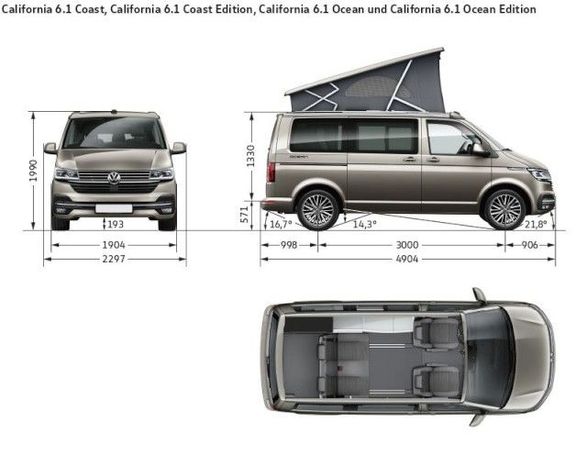 Volkswagen T6 California DSG Coast Edition 110 kW image number 26