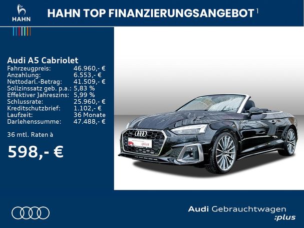 Audi A5 45 TFSI quattro S-line Cabrio 195 kW image number 4