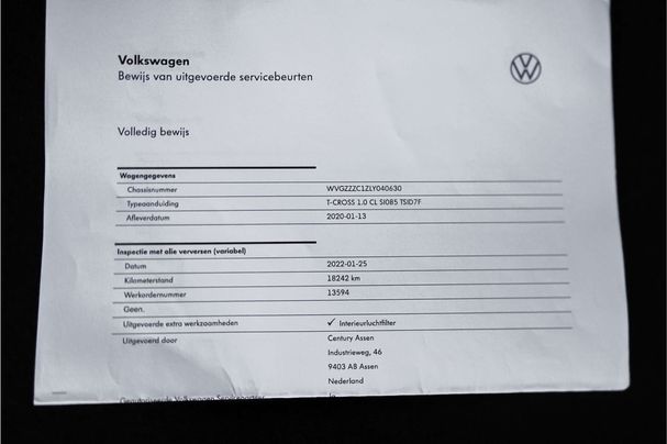 Volkswagen T-Cross 1.0 TSI Style 85 kW image number 9