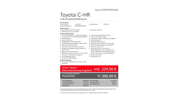 Toyota C-HR 2.0 Hybrid GR Sport Premiere 145 kW image number 26