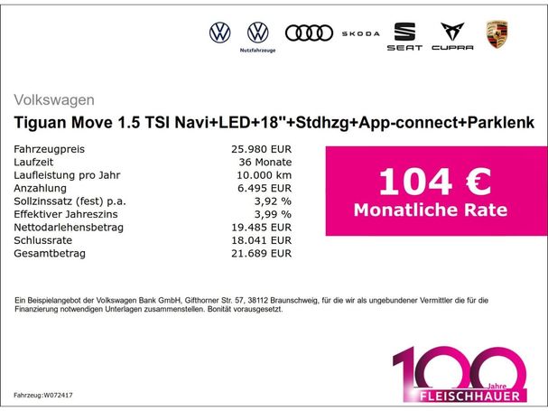 Volkswagen Tiguan 1.5 96 kW image number 6