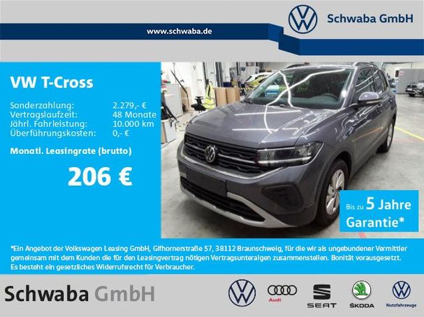 Volkswagen T-Cross 1.0 TSI Life 70 kW image number 2