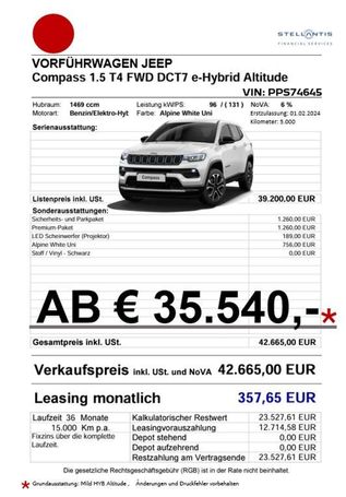 Jeep Compass Altitude 96 kW image number 8