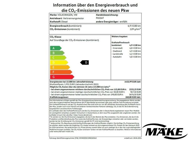 Volkswagen Passat Variant 2.0 TDI Business DSG 110 kW image number 5