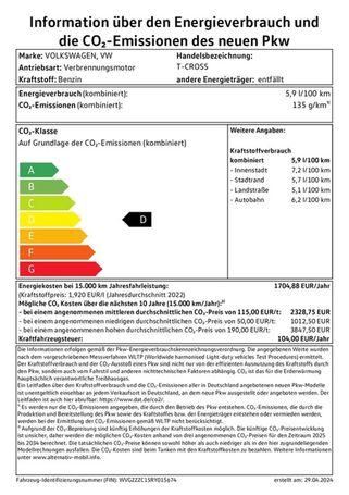 Volkswagen T-Cross 1.0 TSI DSG 85 kW image number 15