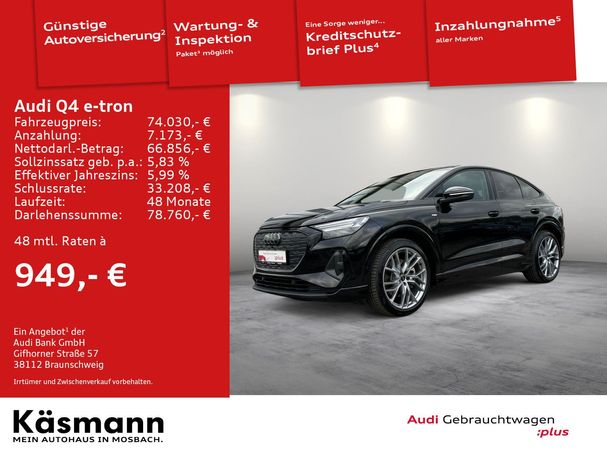 Audi Q4 50 e-tron S-line Sportback 220 kW image number 4