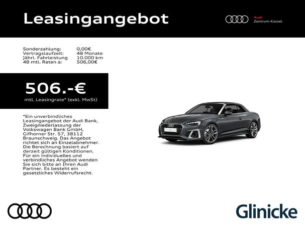 Audi A5 40 TFSI S-line Cabrio 150 kW image number 4