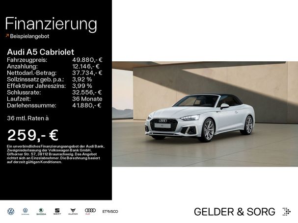 Audi A5 35 TDI S-line Cabrio 120 kW image number 5