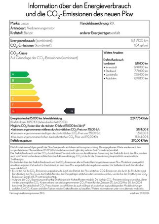 Lexus RX 500 500h 273 kW image number 5