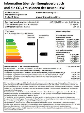 Citroen C5 X Hybrid Shine Pack 165 kW image number 16