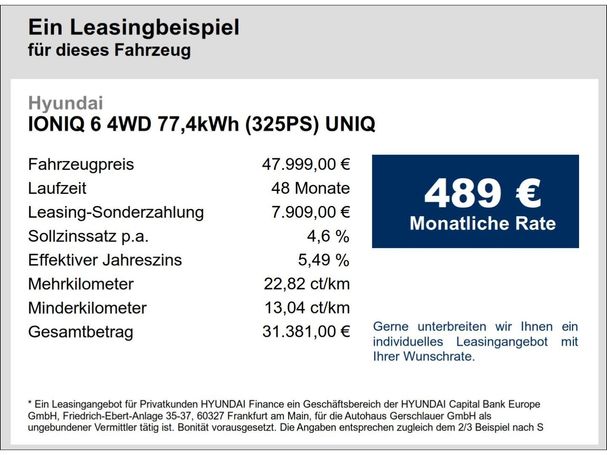 Hyundai Ioniq 6 77 kWh 239 kW image number 12