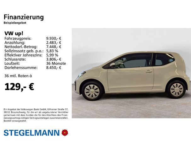 Volkswagen up! 1.0 48 kW image number 4