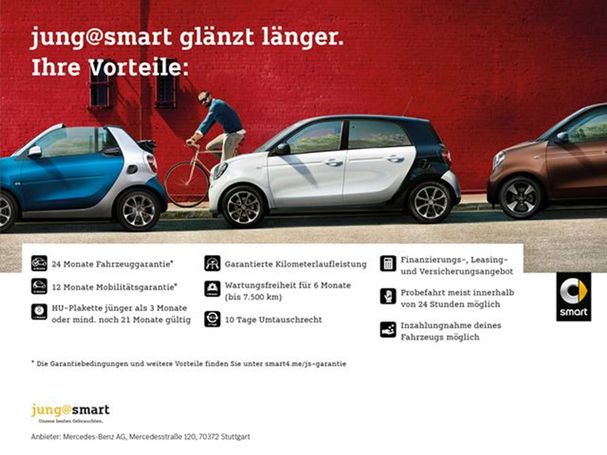 Smart ForTwo Prime 52 kW image number 17